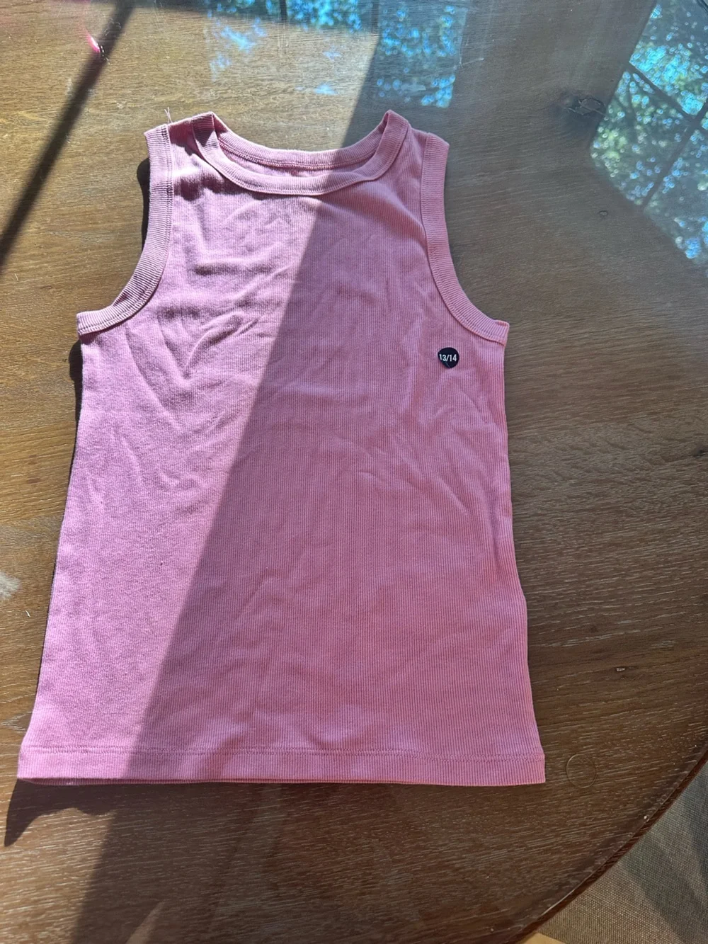Women’s Pink Ribbed Tank Top